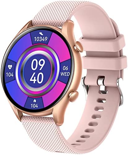 Valyv Smart Watch For Mull Men Men, 1,32 polegada HD Touch Full Smartwatch para iPhone e Android Phones Rastreador de fitness à prova d'água com monitor de sono com frequência cardíaca