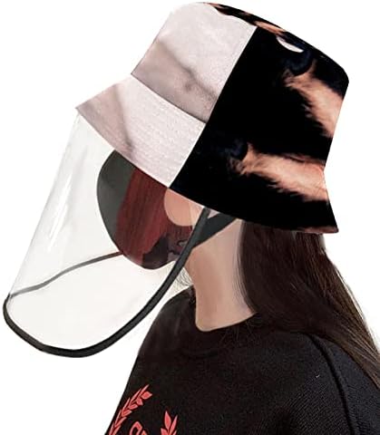 Chapéu de proteção para adultos com escudo facial, chapéu de pescador anti -sun tap, guitarra elétrica bandeira britânica padrão retrô