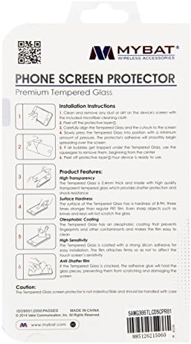 Mybat Anti -Grease Screen Protector para Samsung Galaxy Note 5 - Embalagem de varejo - Limpo