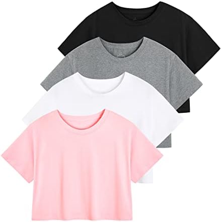 Xelky Womens Crop Casual Tops Camise