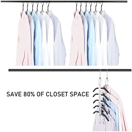 Rack de roupas adultas multifuncionais de Koobay, 5 em 1 espaço para economizar roupas de metal, cabide de metal de metal pesado Organizador de armazenamento de armário para casaco calça de camisa de camisa de camisa