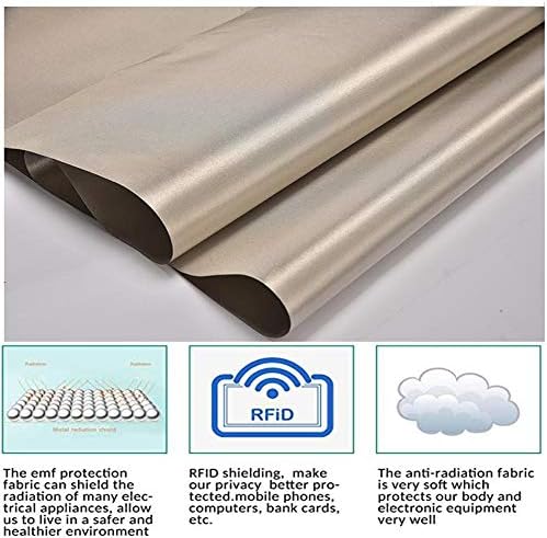 Tecido anti-radiação EMF/RFID de bloqueio, tecido de níquel Copper Fabric RF-RF-RF-REDUCO EMF/EMI Protective Fabric para medidores inteligentes impedem a radiação WiFi