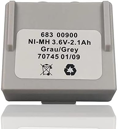 WellVeus 68300900 Bateria recarregável 3.6V-2.1ah Ni-MH Grau/cinza Bateria para controle remoto hetônico