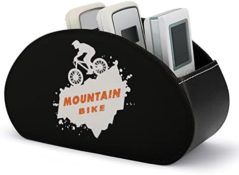 Mountain Bike MTB Control Remote Control/Caddy/Box/Bandey com 5 Compartamentos PU Organizador de couro