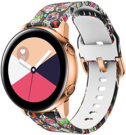 Patrohoo Watch Bands compatíveis com bandas de relógio de galáxia Samsung, cinta de silicone macio de 20 mm para Samsung Galaxy Watch / Galaxy Watch Active.