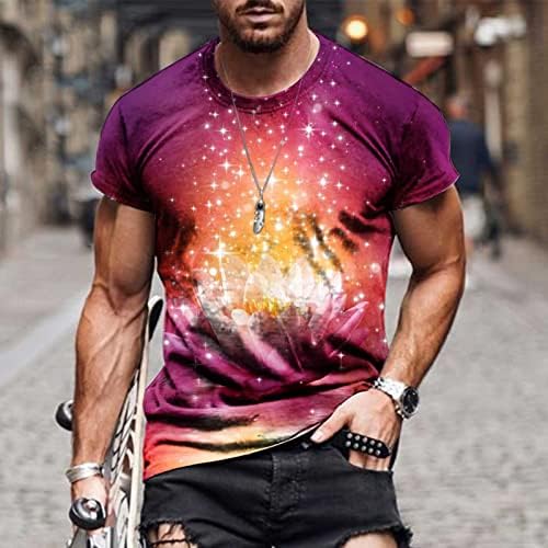 Camiseta gráfica para homens 3D Design Tshirt Muscle Athletic Workout camisetas camisetas casuais