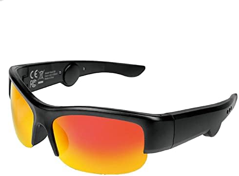 Óculos de sol Bluetooth de áudio com fones de ouvido abertos, óculos bluetooth para homens, mulheres de bicicleta de bicicleta UV400, pilotagem, direção, pesca, corrida, lente de 3 cores