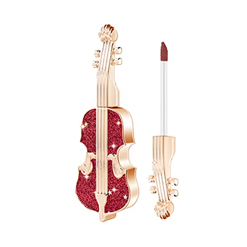 Lipstick Velvet Velvet Lipstick Lipstick de violino exclusivo design de violino batom beleza impermeável