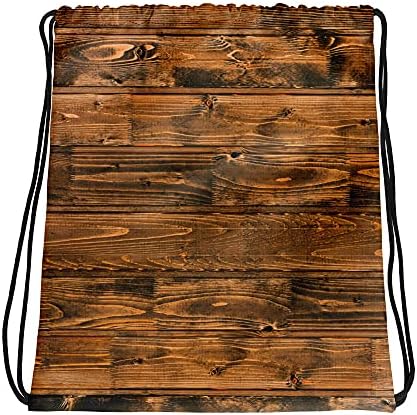 Bolsa de cordão russet de madeira castanha de madeira Puce