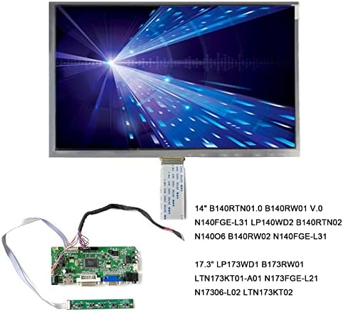 Displayers HDMI+DVI+VGA DIREITO DIREITO PABELA DE CONTROLADOR LCD 40PIN LVDS PARA 14 '' '' 17.3 '' 1600X900