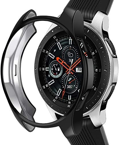 Caso compatível com Samsung Galaxy Watch 46mm, nahai tpu slim banhado capa à prova de choque de choque de proteção protetora de proteção contra galáxia relógio 46mm sm-r800 smartwatch, smartwatch,