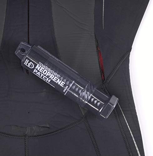 Kit de reparo de roupas de letra de letra de traje de engrenagem com remendo de neoprene, consertar costuras e lágrimas, preto, 6 ”x 10