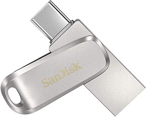 Sandisk 256 GB Drive Flash Drive Ultra Drive Luxe USB Tipo C para smartphones, tablets e computadores