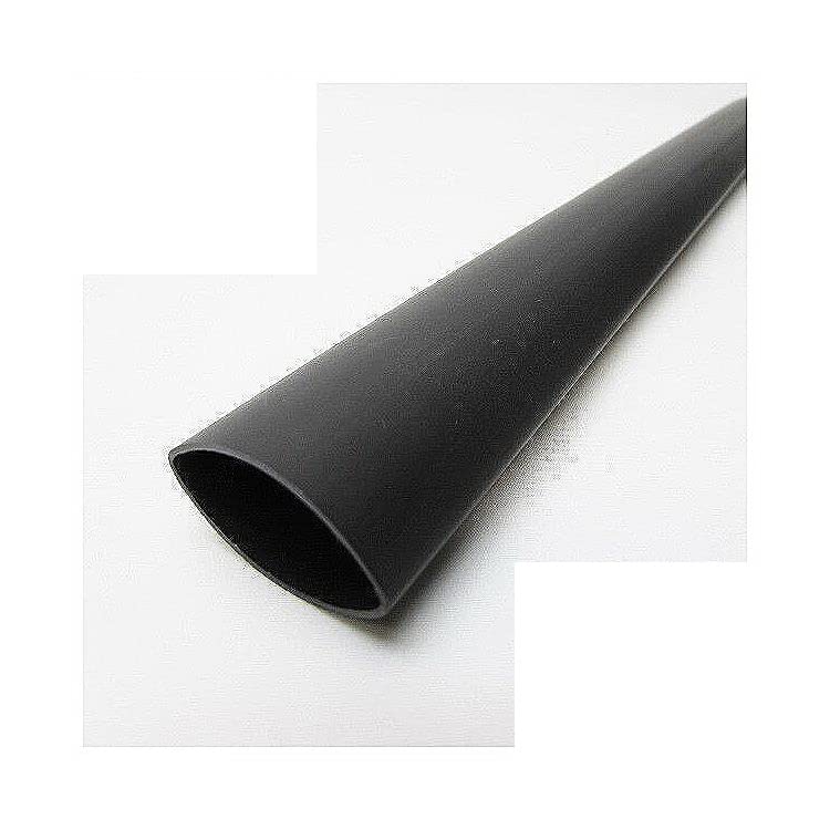 1 'Tubo de encolhimento de calor preto 4: 1 adesivo de parede dupla 1,0 polegada/pé/a 24 mm