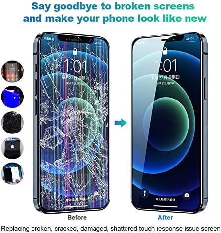 Efaithfix para iPhone 12/12 Pro Solução de tela LCD Substituição de 6,1 polegadas LCD com o copo de sucção