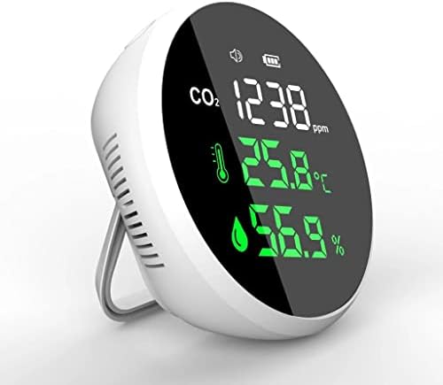Irdfwh Air Quality Tester Detector CO2 Testador de medidor de temperatura Hunidade CO2 Alto detector multifuncional