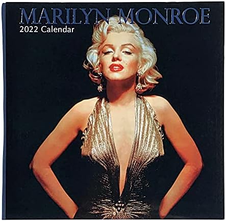 2022 Calendário de parede de Marilyn Monroe, calendário mensal de 12 x 24 polegadas, 16 meses