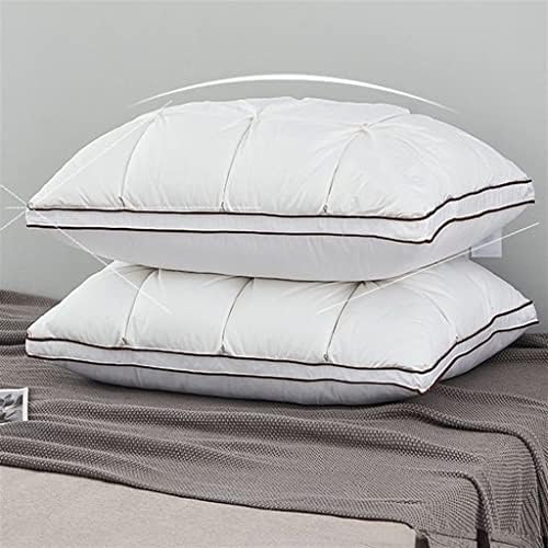 Ylyajy White Goose Down Algodão algodão macio e confortável Pillow cervical 1 grande 48*74