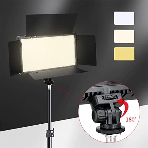 BHVXW LED Video Lighting Painel UE Plug Us Adaptador 3200K-56000K Iluminação fotográfica controle remoto