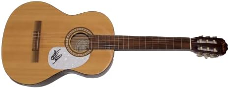 Mitchell Tenpenny assinou autógrafo em tamanho grande violão Fender Guitar b W/James Spence Autenticação JSA Coa - Superstar de música country - Black Crow, contando a todos os meus segredos, lista travessa