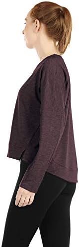 moletons de treino de gelo para mulheres - pullover feminino correndo blusas de manga longa camisa