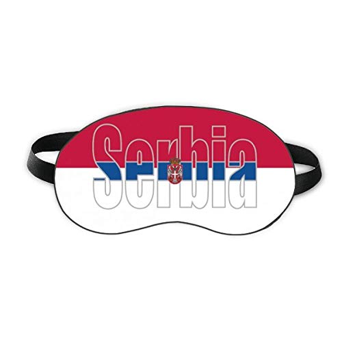 Nome da bandeira country da Sérvia Sleep Eye Shield Soft Night Blindfold Shade Cover