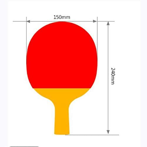 Raquete de tênis portabletable sshhi, com saco de pingue de pingue-pongue, alça confortável, conjunto de pingue de pingue-pongue, resistente ao desgaste / como mostrado / 15 × 26cm