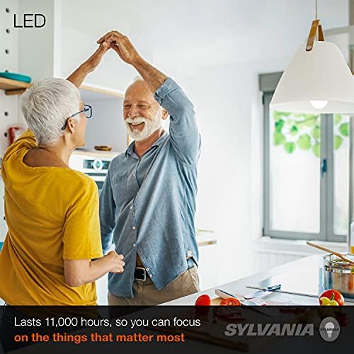 Sylvania liderou a lâmpada A19, 60W equivalente, eficiente 8,5W, fosco, 5000k, luz do dia - 4 pacote