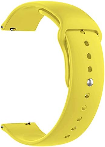 Um relógio rápido de release rápido Echelon Banda Substituição de silicone Smart Watch Strap Compatível com Samsung Galaxy Watch ativo com bloqueio de botão