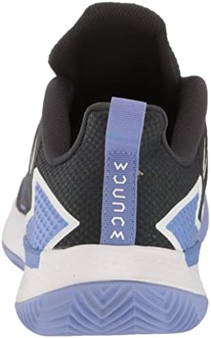 Sapato de tênis de velocidade desafiador das mulheres da Adidas, preto/branco/giz roxo, 5