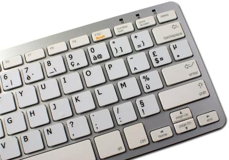 Decalques de teclado não transparentes italianos, fundo preto ou branco para desktop, laptop e caderno