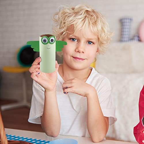 Freefbloss 6pcs Diy papel higiênico Roll Crafts Fácil Roll Crafts Adorável Artesanato de papel para crianças