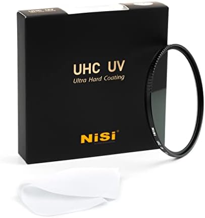 NISI 77mm Filtro de proteção UV UV | 18 revestimentos de várias camadas UHD, revestimento ultra duro, revestimento de nano, hidrofóbico, resistente a arranhões | Filtro UV Ultra-Slim para lente de câmera de 77 mm