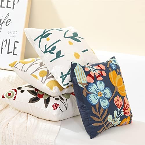 Conjunto de Sioloc de 2 tampas decorativas de travesseiro de travesseiro de almofada de almofada de almofada macia de casas