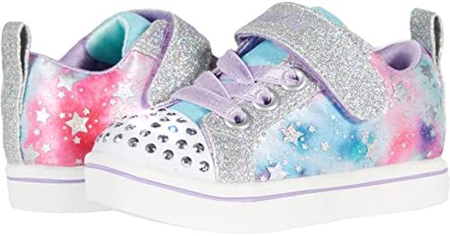 Skechers unissex-child Twinkle Toes Sparkle Rayz-Galaxy Brights Sneaker
