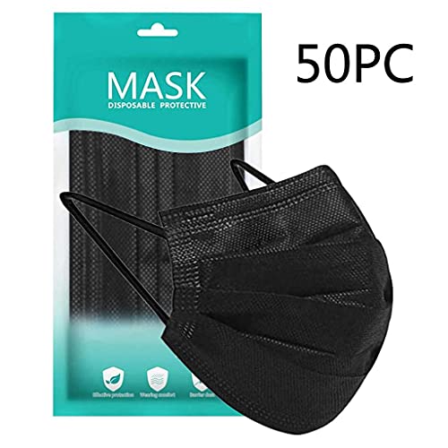 Blackdisposable Face_Masks Máscara preta preta preta para mulheres 5t Casaco de inverno Black