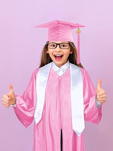 SOMSOC 5 peças 2023 Vestido de jardim de infância pré -escolar Gralheira de pós -graduação com 2023 borla, certificado