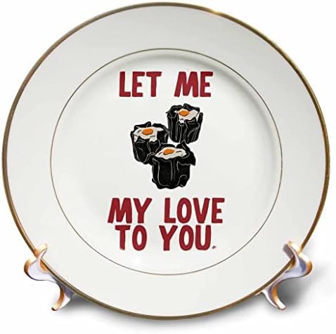 3drose Rosette - Citações dos namorados - Deixe -me amor para você - pratos