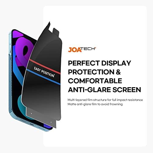 Posição fácil [Protetor de tela patenteado] Protetor de tela para iPhone 13 & 13Pro, [fosco] Anti-brilho,