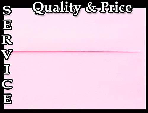 Pastel rosa 50 envelopes A6 em caixa para anúncios de convites 4-1/2 x 6-1/4