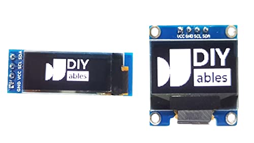 DIYABLES 2PCS OLED Display I2C 128x64 128x32 para Arduino, ESP32, ESP8266, Raspberry Pi