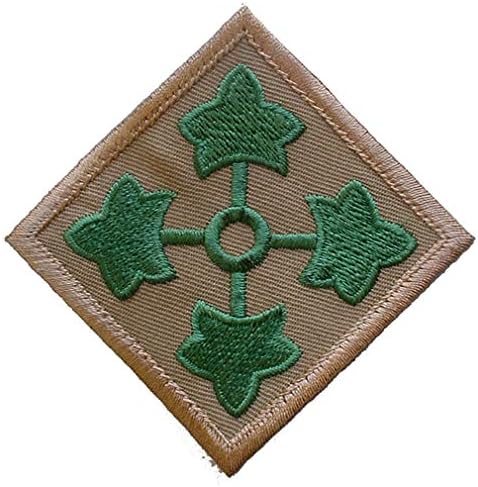 Divisão de Infantaria do Exército dos Estados Unidos, colorido, adesivo bordado com adesivo de ferro