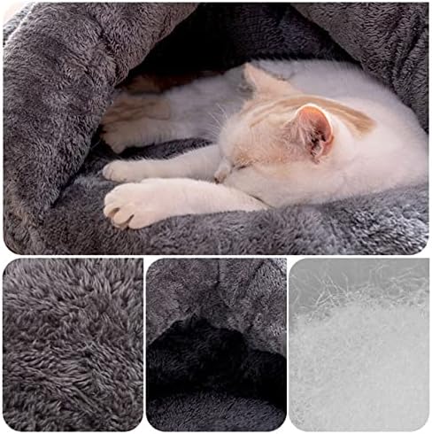 Lüzhong Plexom Bed Bed Cat Cave Pet Tent Cave Bed de gato aconchegante saco de dormir tape