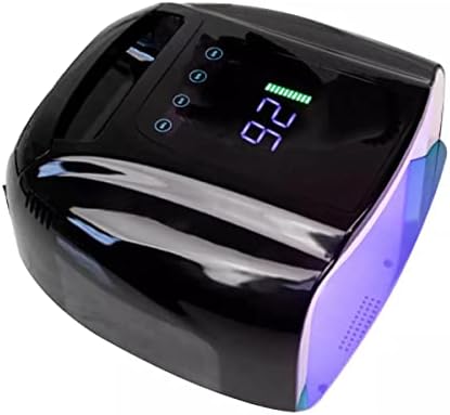 Qrarazl recarregável secador de unhas 96w de alta potência Lâmpada de unhas LCD Display UV LED RÁPIDO
