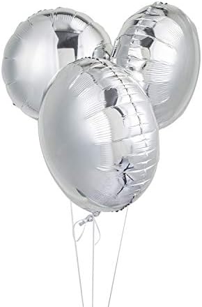 50pcs/lote redondo papel alumínio mylar helium balão de 18 Balloon Balloon Birthday Party decoração balões