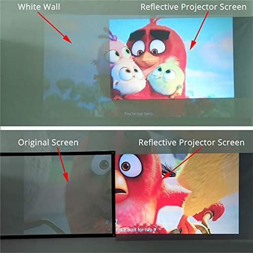 Alto brilho Reflexivo Projector Screen 60/72/84/100/120/130 polegadas 16: 9 Tela de pano de tecido
