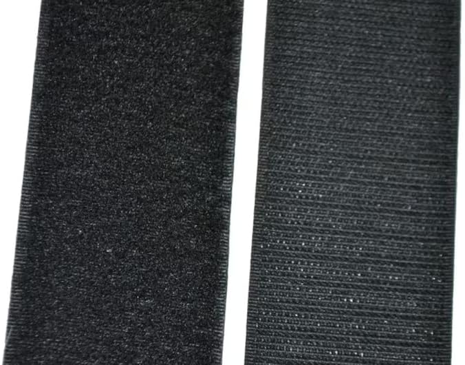 1in, 1,5in, 2in, 3in e 4in Black costurar no gancho e fita adesiva de fita de nylon fita adesiva não adesiva
