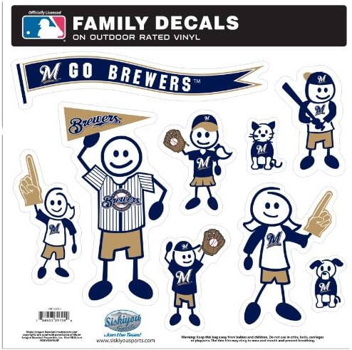 Siskiyou Sports MLB Milwaukee Brewers Set Family Decal
