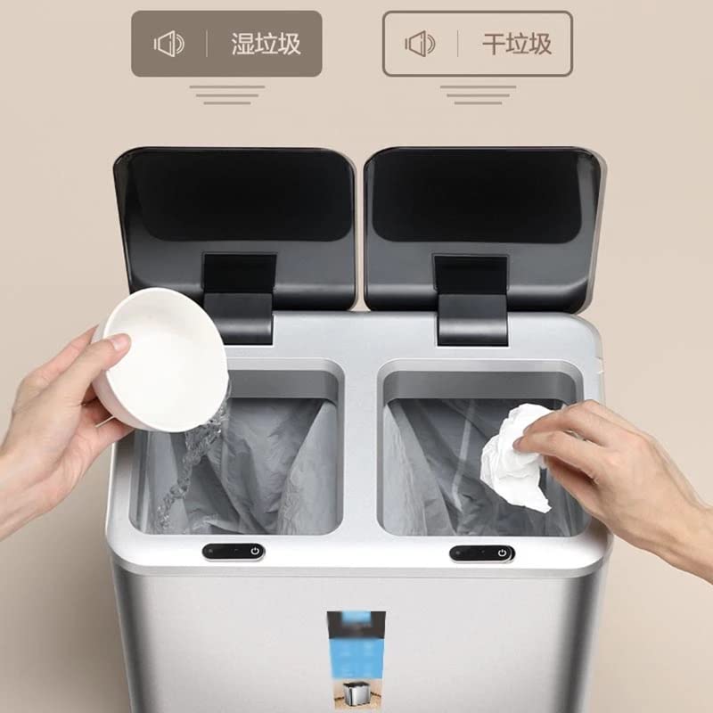 Chunyu Intelligent Kitchen Trash pode reciclar a lixeira dupla grande e molhada lixo de separação