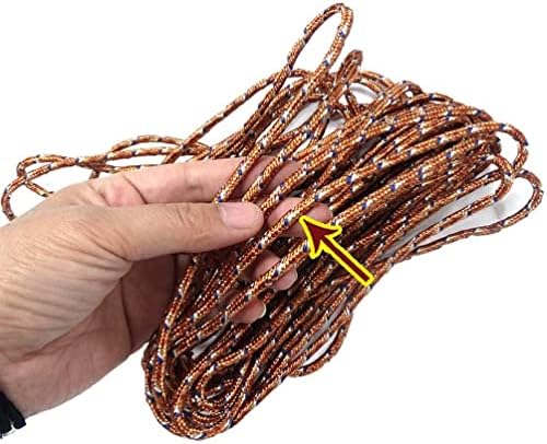 Trune para todos os fins, corda de nylon de nylon de 0,2 polegadas x 11 jardas, cordão de linha de lavanderia